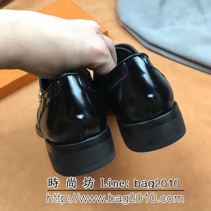 路易威登LV 新款來襲 擦色牛皮正裝男士皮鞋 8FX2252